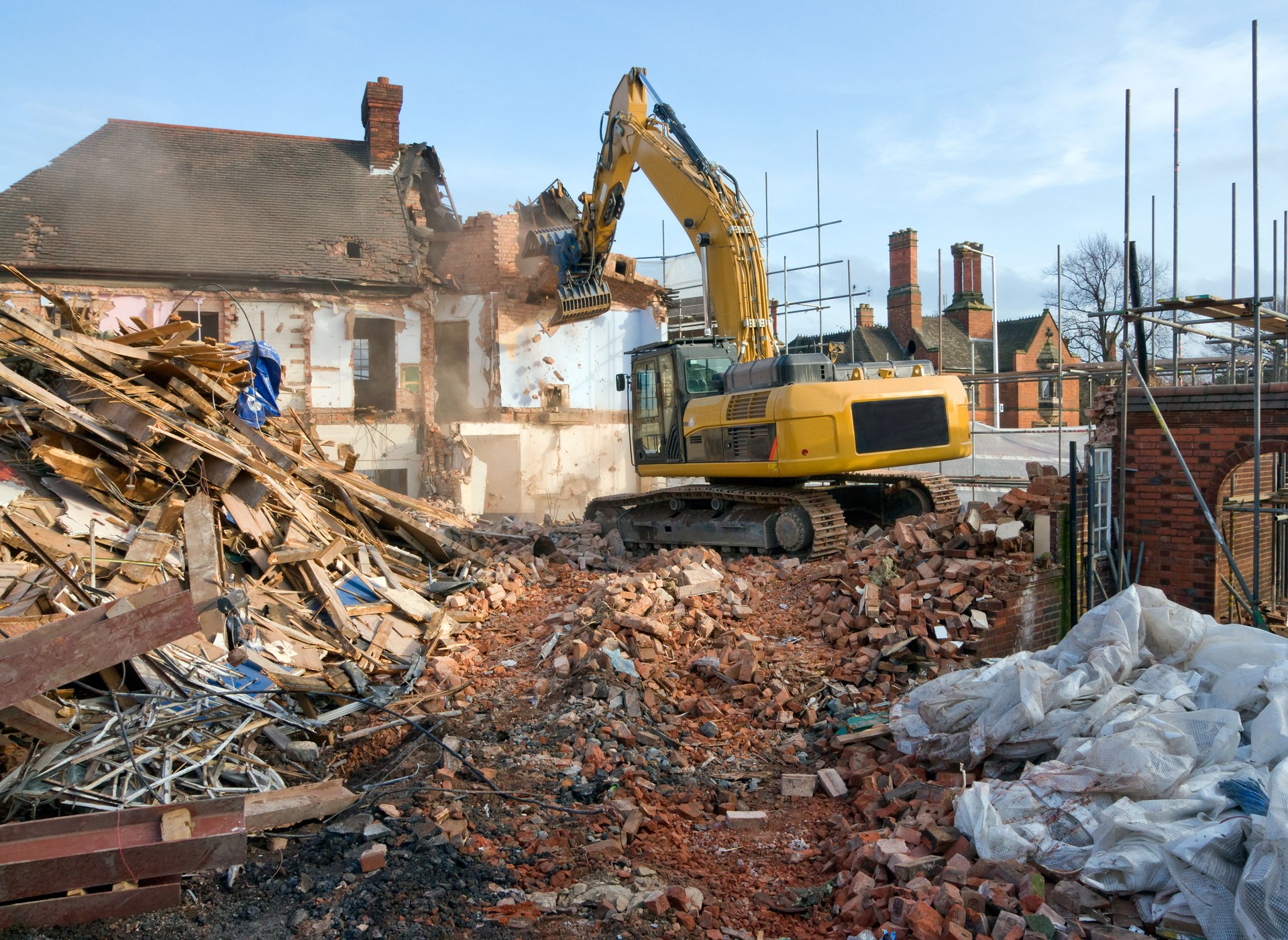 Demolishing Old Buildings.